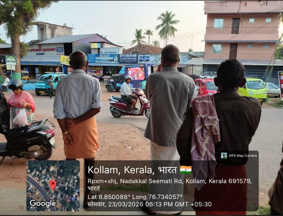 LED campaign van in Kollam, Kerala
